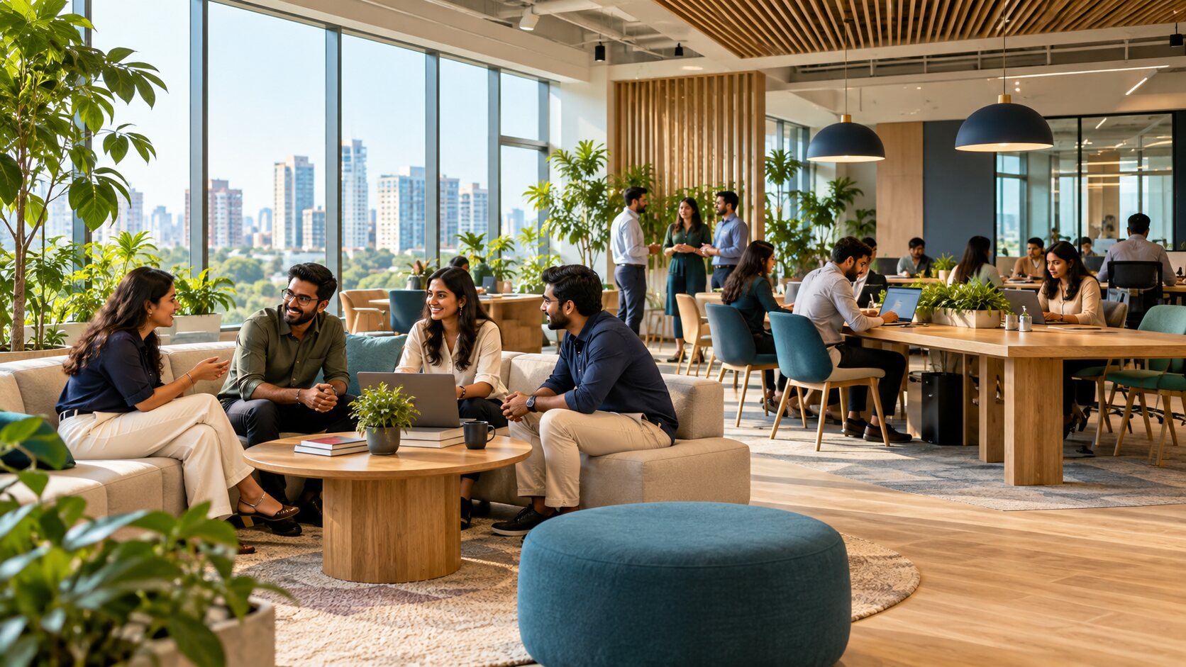 Illustrative Dubai workplace scene